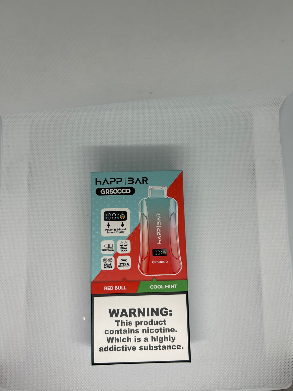 Red Bull & Cool Mint | Happ Bar 50K | 3 in 1 | 5%