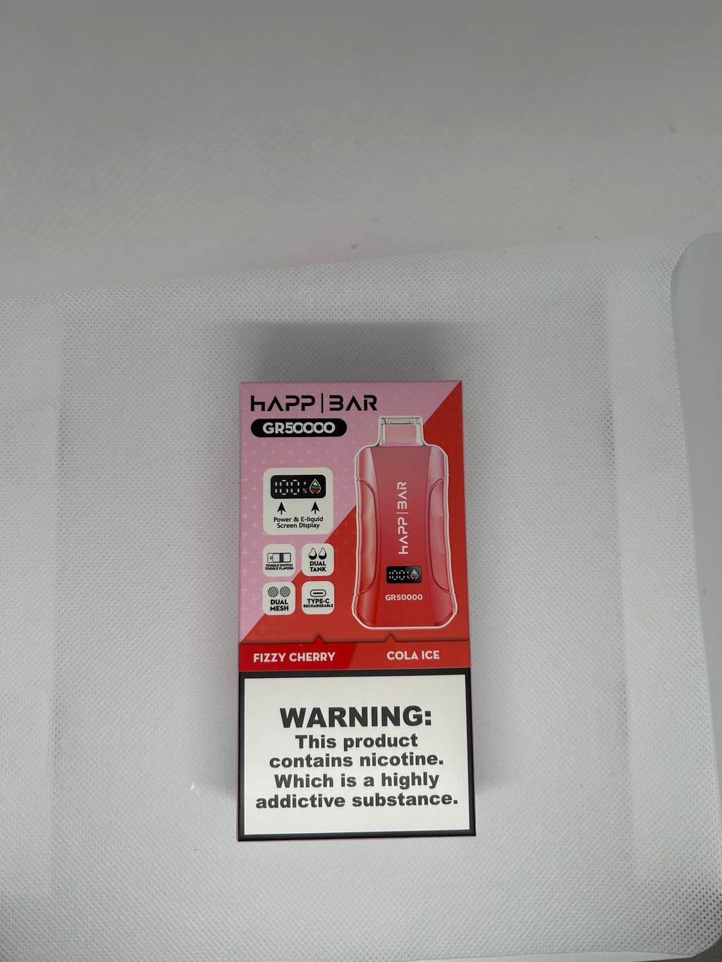 Cola Ice & Fizzy Cherry (3 in 1) 50K Happ Bar