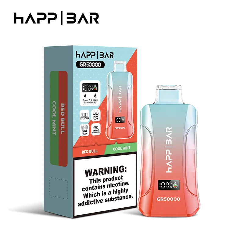 Red Bull & Cool Mint | Happ Bar 50K | 3 in 1 | 5%