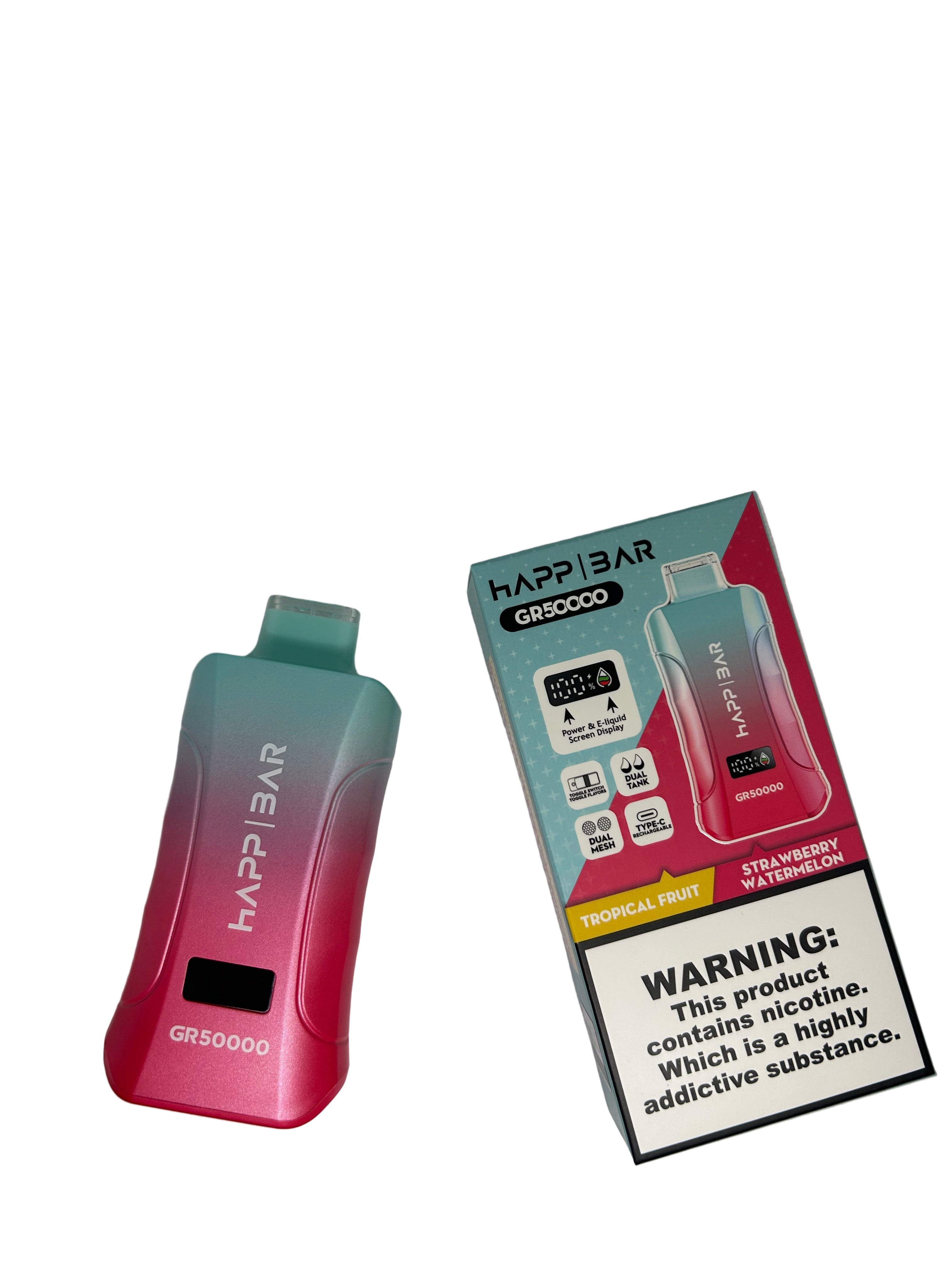 HAPP BAR 50K (3 in 1)Tropical Fruit & Strawberry Watermelon