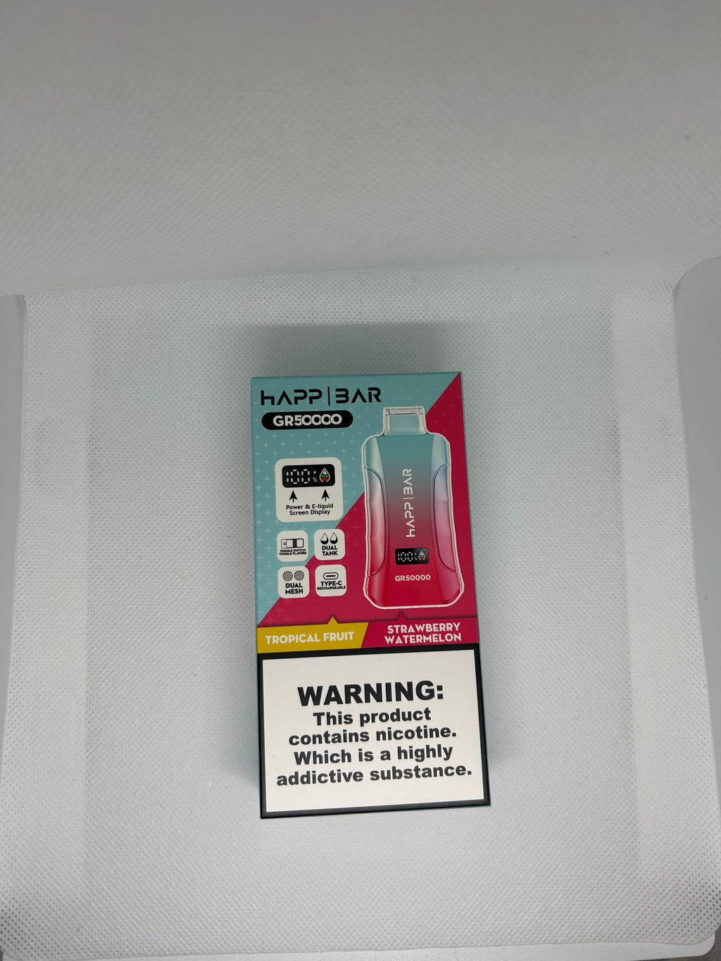 HAPP BAR 50K (3 in 1)Tropical Fruit & Strawberry Watermelon