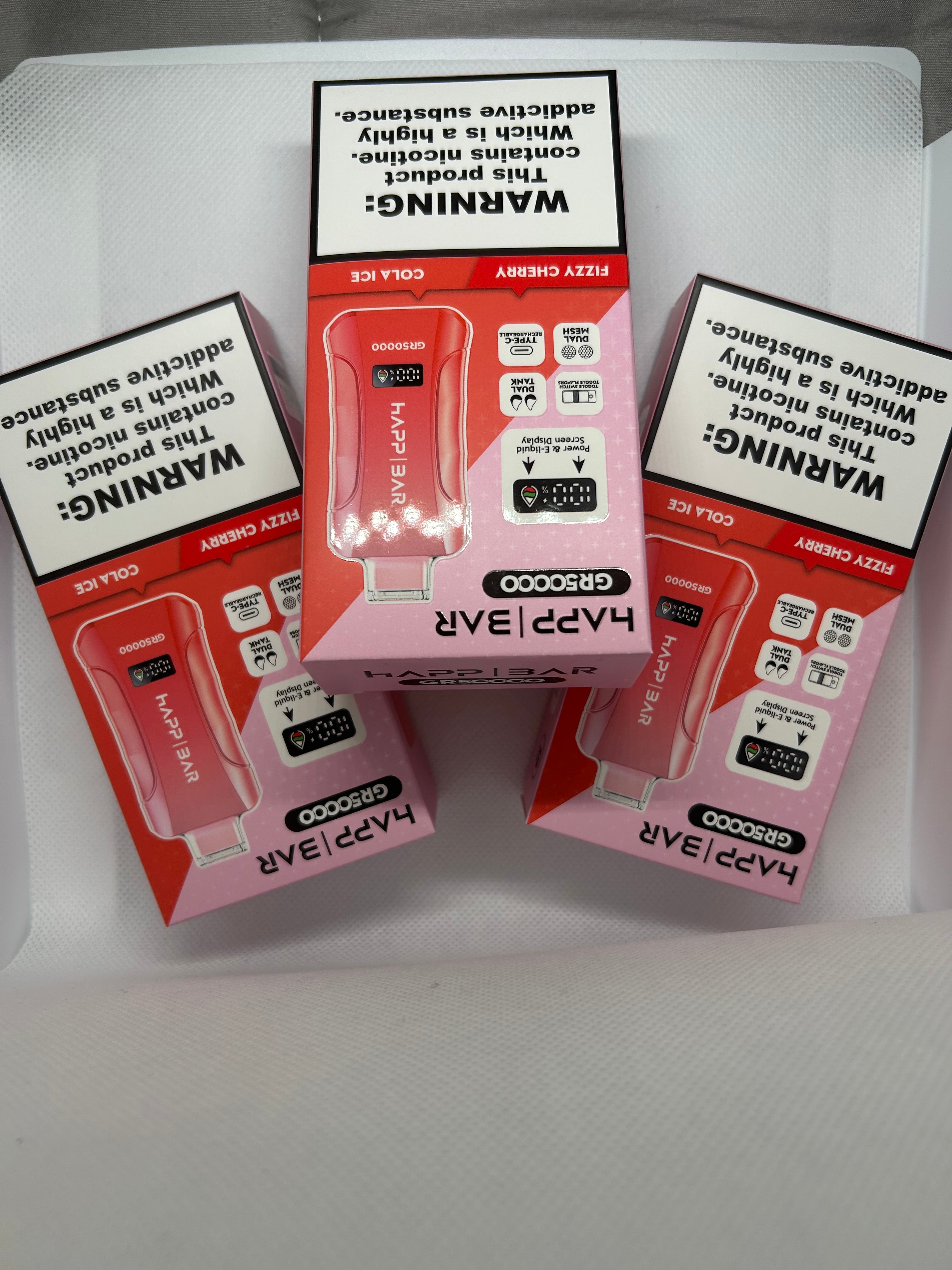 Cola Ice & Fizzy Cherry (3 in 1) 50K Happ Bar