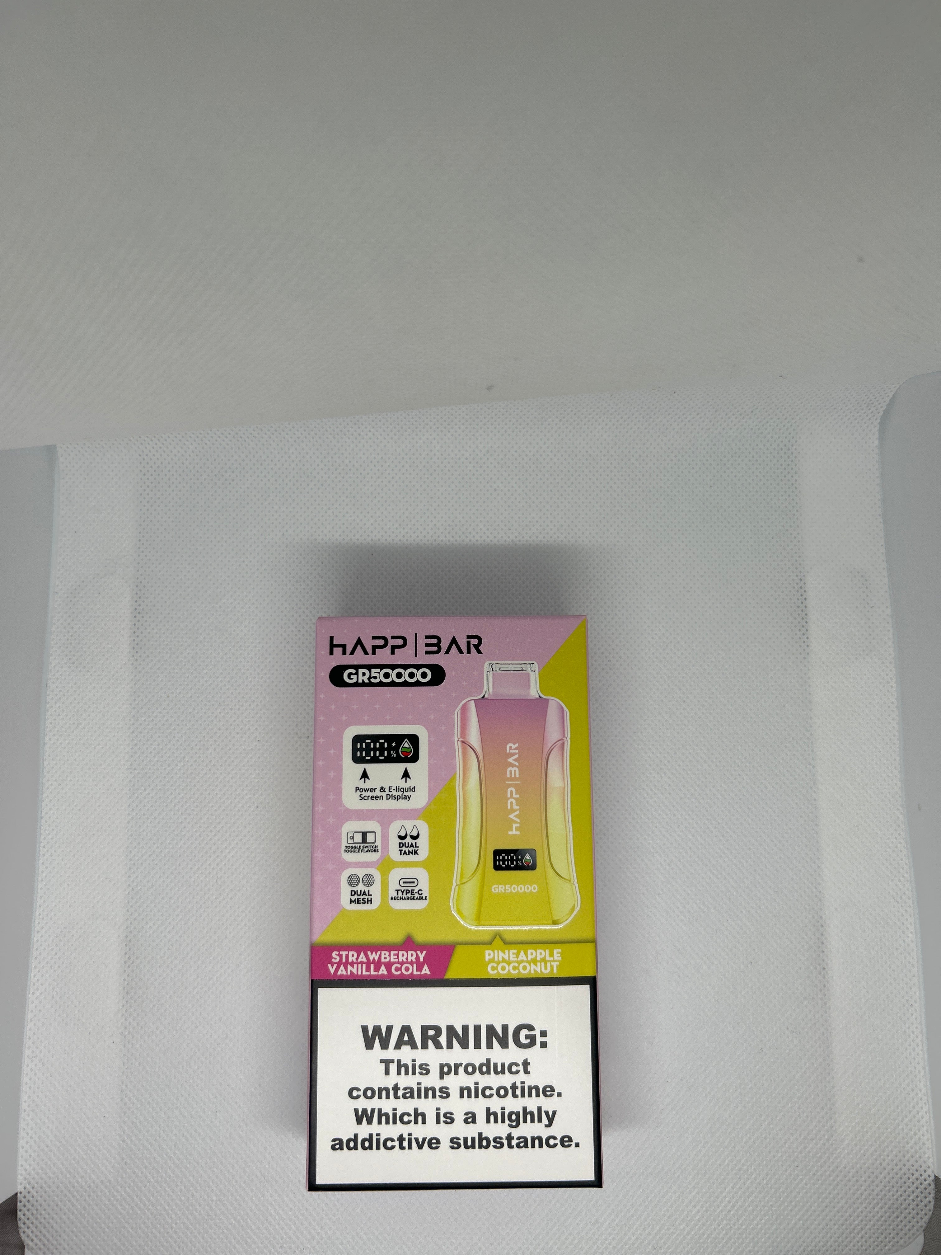 Strawberry Vanilla Cola & Pineapple Coconut 🍍🥥 | HAPP BAR 50K | (3 in 1) 5%