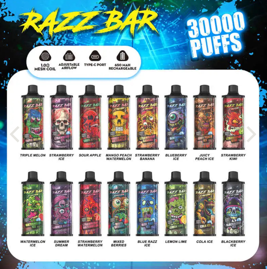 RAZZ BAR 30k - Mix Berries - Sigaretta elettronica usa e getta